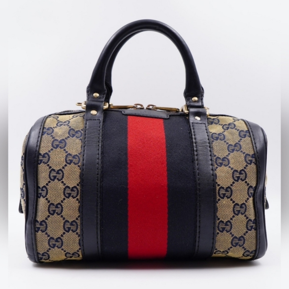 ❌️SOLD SOLD SOLD❌️Gucci Gg MonogramVintage Cherry Line mini Boston Bag - Picture 4 of 16